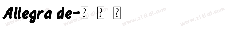 Allegra de字体转换